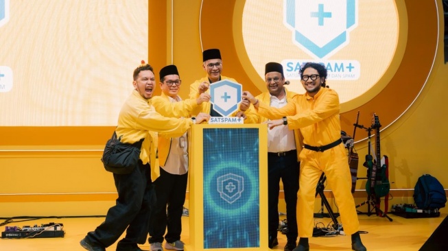 Pembaruan fitur SATSPAM+ di Jakarta, Kamis (12/2/2026). [Indosat]