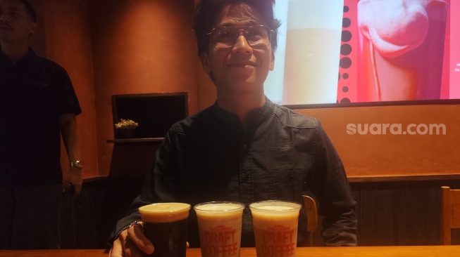 Tanamera Coffee resmi memperkenalkan inovasi terbarunya kepada publik. [Suara.com/Sumarni]