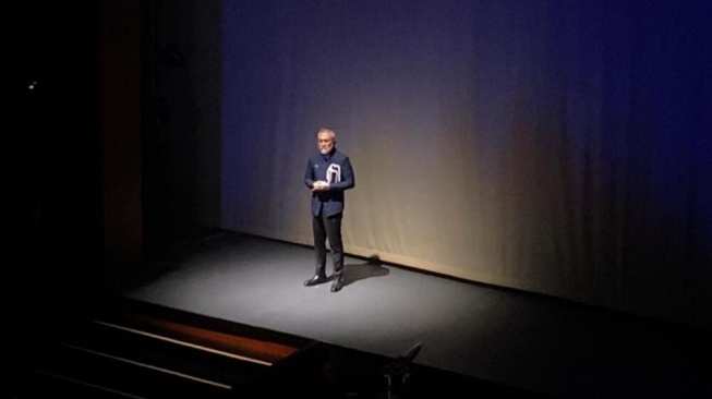 Lukman Sardi di MTN Wave: Gelombang Talenta Seni Budaya Indonesia, Rabu (11/2/2026) (Suara.com/Fajar Ramadhan)