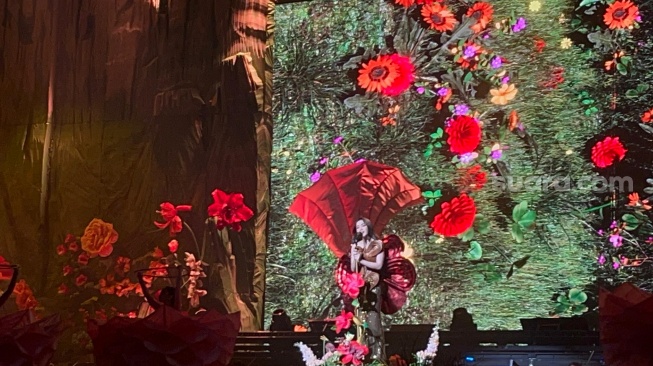 Konser Mahalini di Istora Senayan, Jakarta Pusat pada Sabtu,14 Februari 2026 [Suara.com/Rena Pangesti]