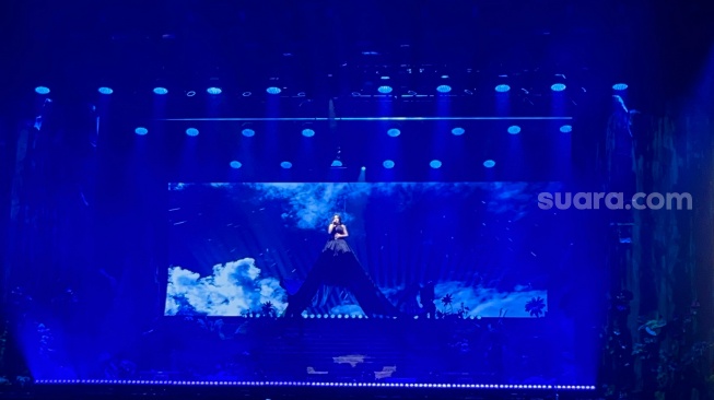 Konser Mahalini di Istora Senayan, Jakarta Pusat pada Sabtu,14 Februari 2026 [Suara.com/Rena Pangesti]
