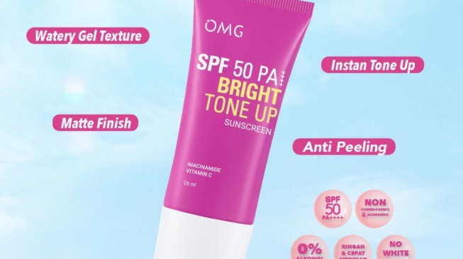 Sunscreen budget Rp30 ribuan. (Shopee/OMG Beauty Official Shop)