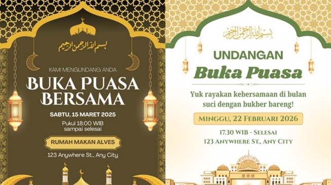25 Link Contoh Undangan Buka Puasa Bersama, Bisa untuk Alumni hingga Teman Kantor