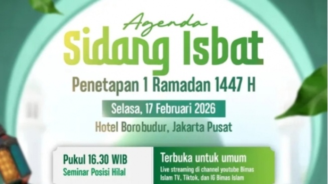 Link Live Sidang Isbat Puasa 2026, Kapan Tanggal 1 Ramadan 1447 Hijriah?
