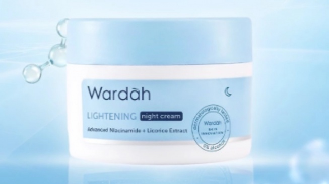Wardah Lightening Night Cream Advance Niacinamide. [Shopee]