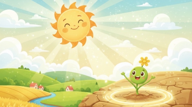 Matahari dan Biji Kecil yang Kuat