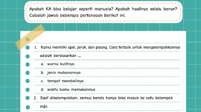Kunci Jawaban Koding dan Kecerdasan Artifisial Kelas V Halaman 139