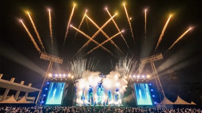 Konser XL Ultraverse Festival sukses menarik penonton. (Dok: XL)