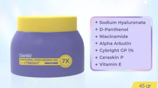 Purbasari Cleanface Moisturizing Gel Cybright