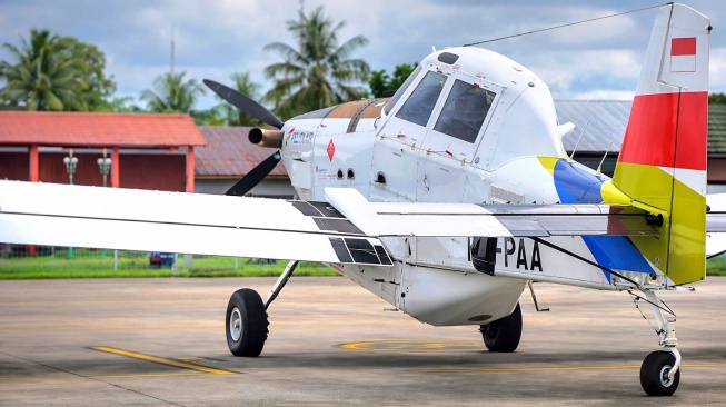 Pesawat Kargo Pengangkut BBM milik Pelita Air. [Dokumentasi Pelita Air].