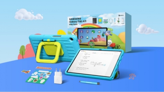 Samsung Galaxy Tab A11 Kids Pack: Tablet Aman, Tangguh dan Menyenangkan untuk Teman Belajar Anak