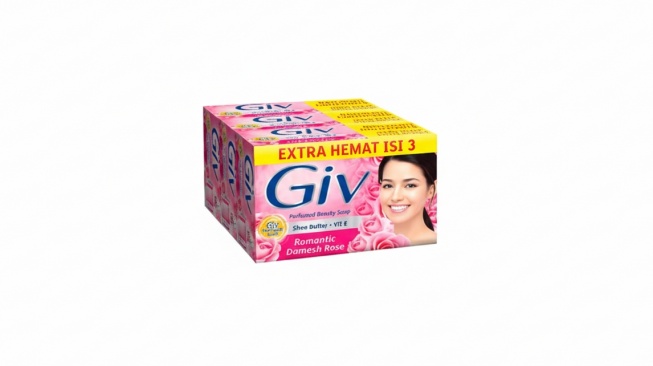 Giv Sabun Mandi Batang Damask Rose & Cherry Blossom