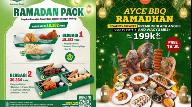 5 Promo Kuliner Spesial Ramadan 2026, Bukber Makin Hemat Mulai Rp18 Ribuan!