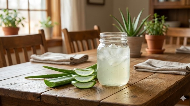 Es Lidah Buaya (Aloe Vera) [Gemini AI]