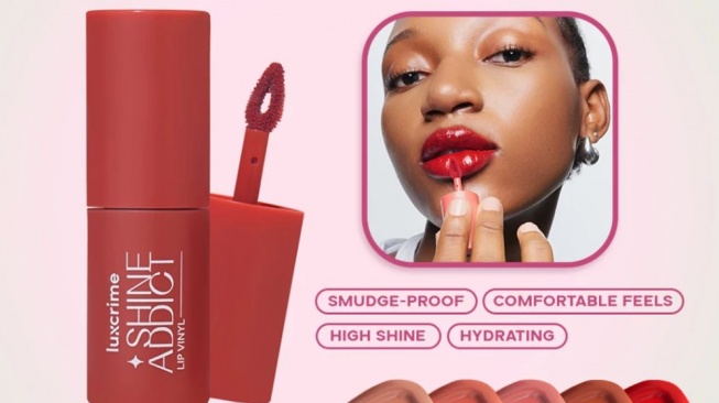 Lipstik glossy untuk bukber. (Shopee)