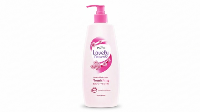 Emeron Lovely Natural Lotion Pelembap Tubuh Nourishing 400 ml