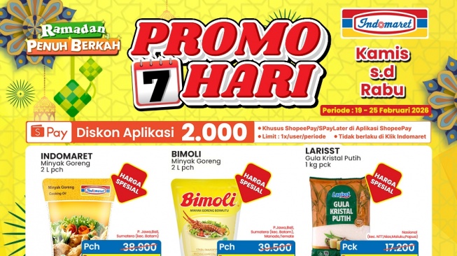 Promo Minyak, Gula hingga Kecap di Indomaret Spesial Ramadan, Sembako Harga Turun!
