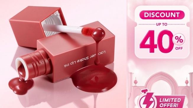 Lipstik glossy untuk bukber. (Shopee)