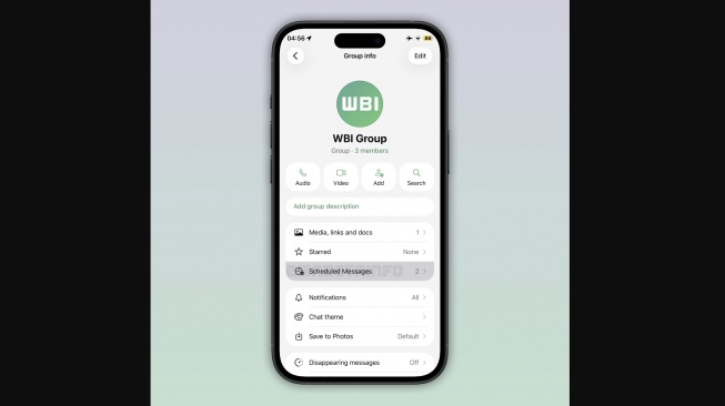 Bocoran pesan terjadwal WhatsApp. [Wabetainfo]