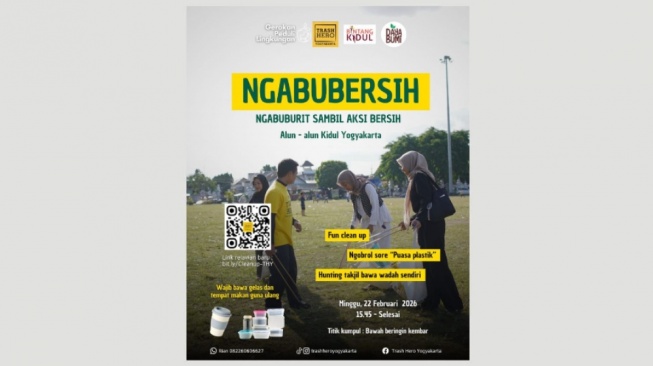 Ngabubersih Bareng Trash Hero Yogyakarta, Fokus Kurangi Sampah dari Hulu