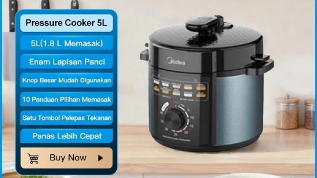 Midea Digital Pressure Cooker 11-in-1 (Shopee)