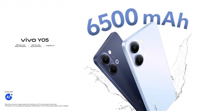 Vivo Y05 Debut Global, HP Murah Sejutaan Mirip iPhone Ini Bersiap ke Indonesia