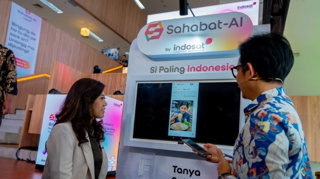 Peluncuran Sahabat-AI di Jakarta, Rabu (25/2/2026). [Suara.com/Dythia]