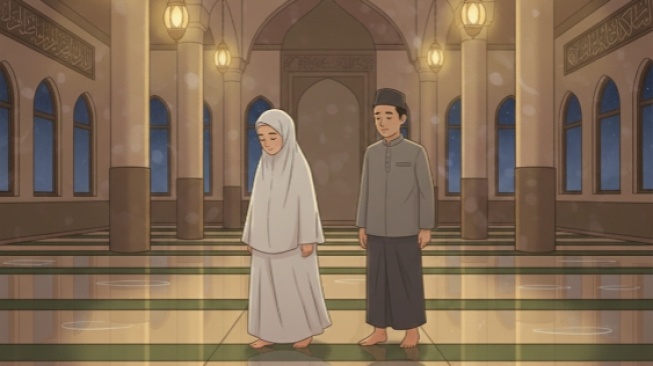 Perempuan Bermukena Putih