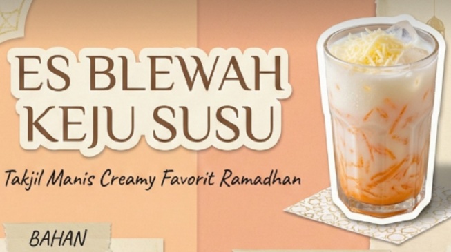 Resep Takjil Unik Ramadan: Es Blewah Keju Susu Manis dan Menyegarkan