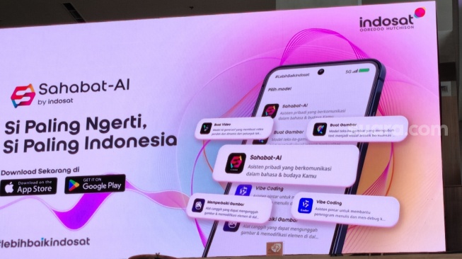 Peluncuran Sahabat-AI di Jakarta, Rabu (25/2/2026). [Suara.com/Dythia]