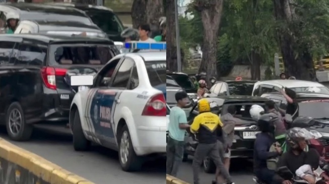 Aksi Ugal-ugalan Berujung Petaka, Toyota Calya Diamuk Massa