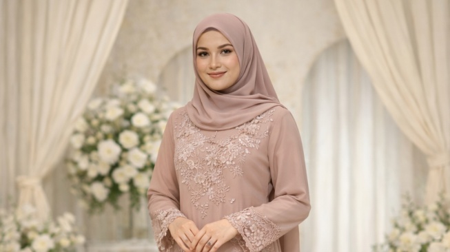 Contoh model gamis kebanggaan mertua [Ilustrasi ChatGPT]