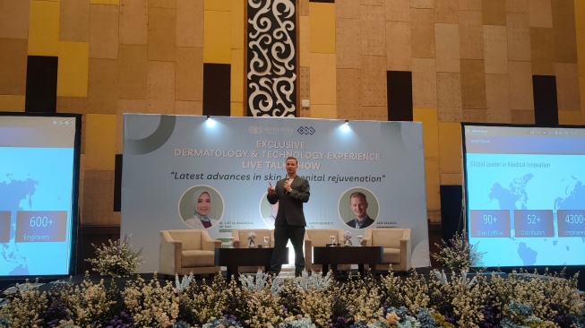 Managing Director BTL Aesthetics Indonesia, Jan Valacai (Suara.com/Shevinna Putti)