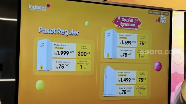 Peluncuran Indosat HiFi Air di Jakarta, Jumat (27/2/2026). [Suara.com/Dythia]