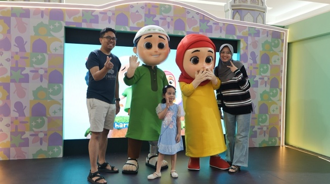 Nussa dan Rarra hadir menyapa penggemarnya di Supermal Karawaci dengan tajuk "Nussa Rarra Ramadan: Berkah Senyum dan Salam". [Visinema Pictures]