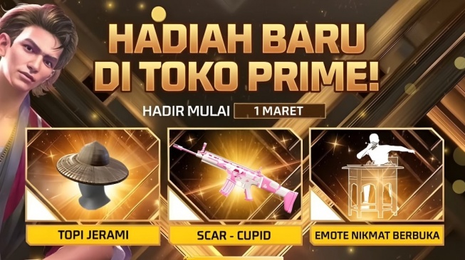 33 Kode Redeem FF 28 Februari 2026, Celana Angel Ungu dan Topi Jerami Siap Hadir