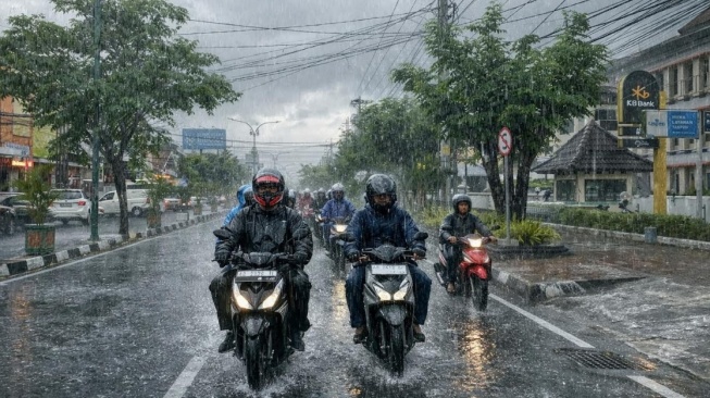 Persiapan Lebaran 2026, 4 Rahasia Cari Aman Naik Motor di Tengah Hujan Badai