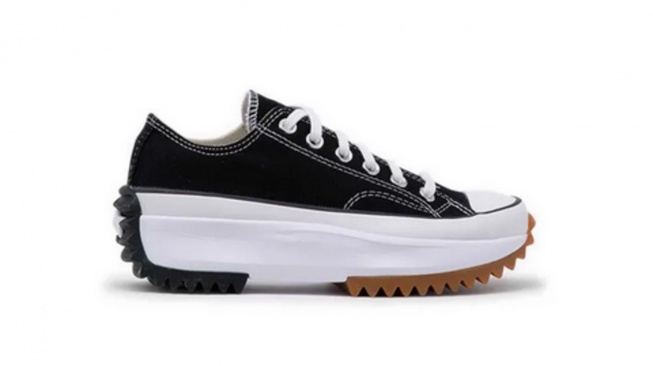Converse Run Star Hike Canvas Platform Unisex &ndash; Black/White/Gum