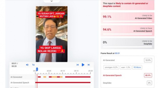 Hoaks Menteri Purbaya memberikan bantuan kepada para lansia selama Ramadan [Ist]
