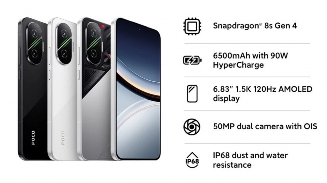 HP Tahan Banting, POCO F7 12/512GB. (Shopee)