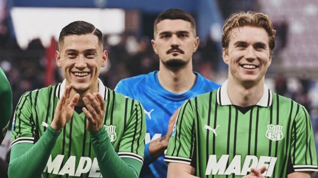 Jay Idzes Bermain Penuh, Sassuolo Bungkam Satu-satunya Wakil Italia di Liga Champions