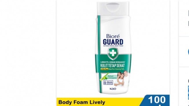 Kao Biore Body Foam Lively Refresh 100 ml