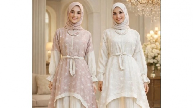 Gamis Bini Orang Tencel Mix Chantily (Shopee)
