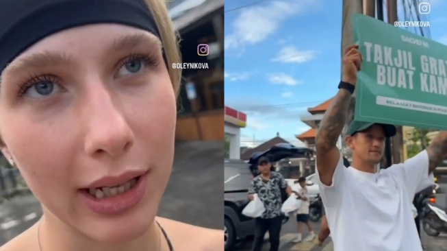 Viral Bule Kepo Lihat Orang Bagi-Bagi Takjil, Ternyata Irfan Bachdim?