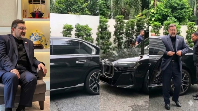 Dubes Iran bertemu Jusuf Kalla naik mobil mewah (AntaraNews, Youtube)