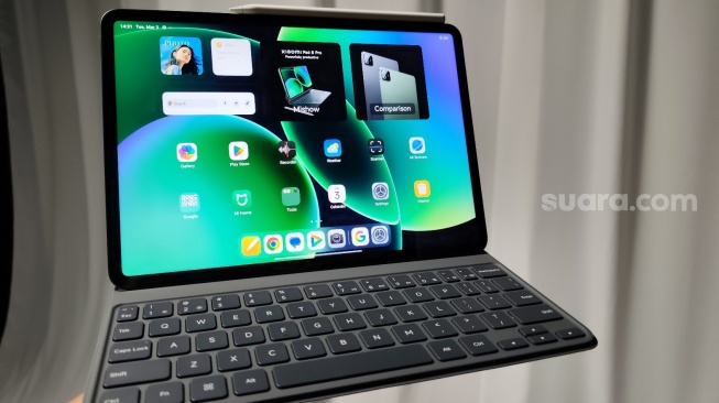 Peluncuran Xiaomi Pad 8 Series di Jakarta, Selasa (3/3/2026). [Suara.com/Dythia]