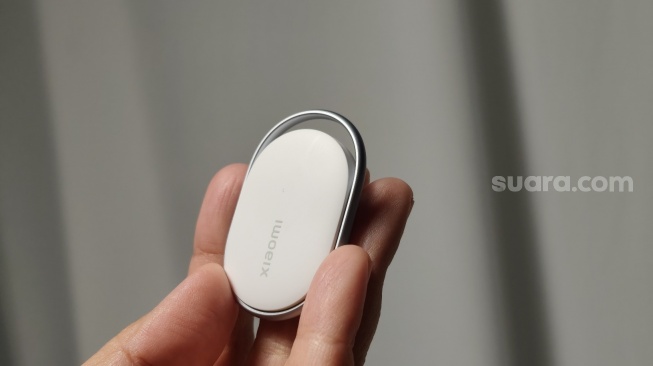 Xiaomi Tag, peluncuran serangkaian AIoT Xiaomi di Jakarta, Selasa (3/3/2026). [Suara.com/Dythia]