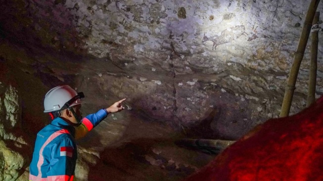 Penampakan Lukisan 44.000 Tahun di Lahan Tambang Milik BUMN
