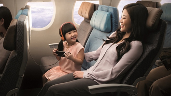 Fasilitas di kelas ekonomi Singapore Airlines (Dok Singapore Airlines)
