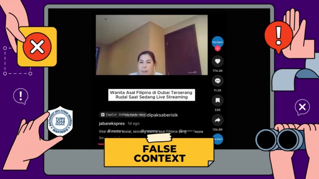 Cek fakta wanita Philipina meledak karena bom saat live streaming